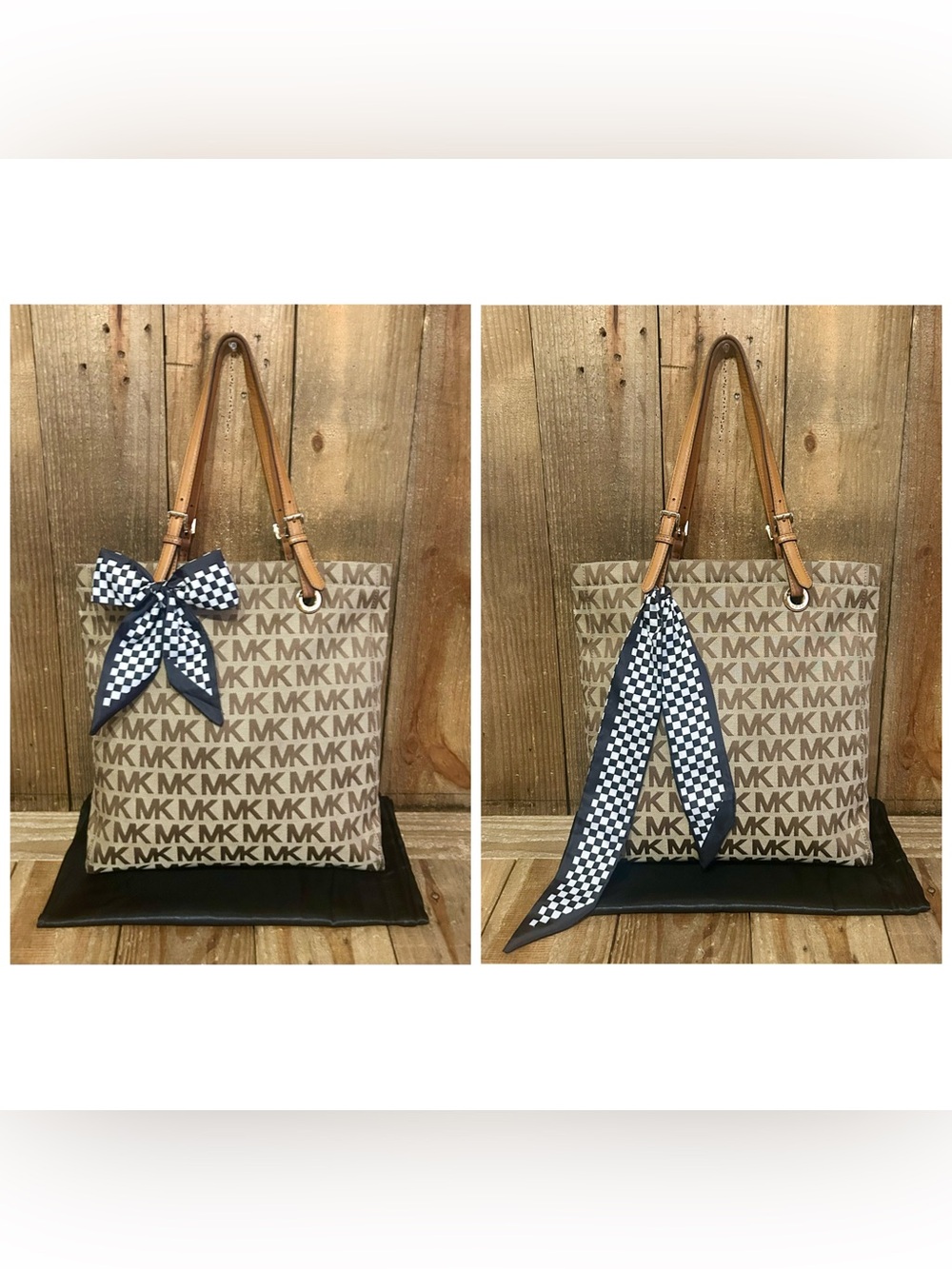 Michael Kors. 4 Piece Set: Jet Set Tote with Free Watch, Dust Bag & Scarf. - Picture 7 of 16